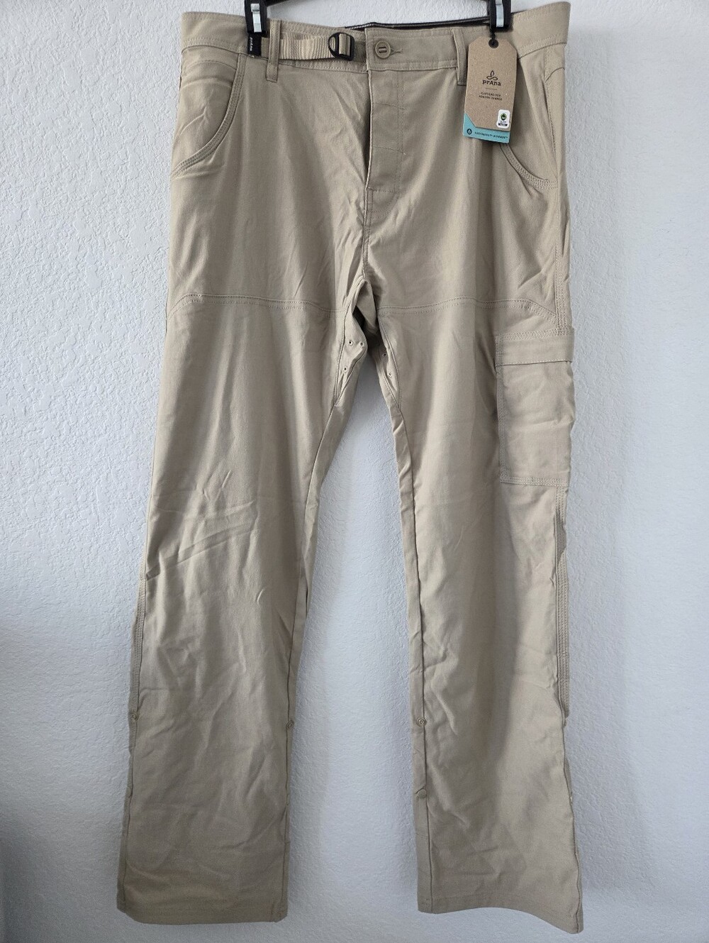 NWT Prana Men's Stretch ZION PANT II Hybrid Adventure 34X32 Sanbar 1969791